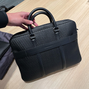 意大利购 ermenegildo zegna杰尼亚 公文包男士编制面手提包 春夏