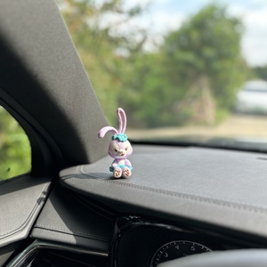 包邮摇头芭蕾兔汽车中控台摆件小兔子可爱卡通公仔车载装饰个性