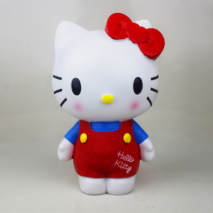 新款kt猫乳胶石膏像模具diy儿童卡通白模玩具涂色彩绘厂家直销