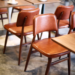 复古工业风椅子北欧咖啡厅靠背loft凳子设计师创意美式铁艺餐椅
