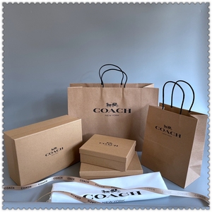 coach蔻驰纸袋礼品袋 防尘袋购物袋 钱包盒包装tb832667931050