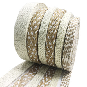 白色扁麻绳 绳子包边手工diy编织装饰水管绳篮收纳筐创意织带花边