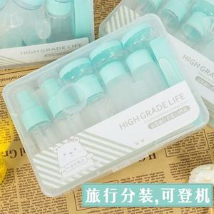 旅行套盒空瓶小瓶子收式水乳装小分纳瓶洗护肤品便携塑料按压GGK