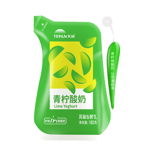 terun天润新疆浓缩酸奶青柠味180gx12袋乳制品牛奶低温北京发货