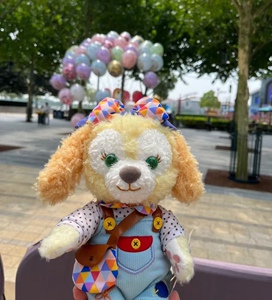 现货迪士尼小小手作olu奥乐米拉可琦安饼饼达菲毛绒公仔玩偶挂件