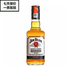 jim beam金宾 白占边 波本威士忌 美国原瓶进口洋酒 375ml 嗨棒