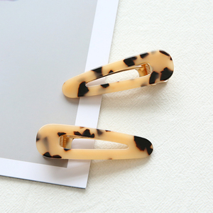 24美元 美国红牌醋酸板材玳瑁色豹纹发夹后脑勺一字夹刘海夹边夹