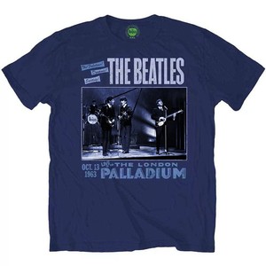 1963披头士The Beatles伦敦帕拉斯剧院演出纪念版复古男士T恤