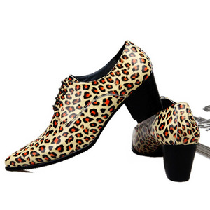 男士豹纹皮鞋