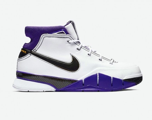 rainbow nike zoom kobe 1 zk1 科比一代白紫湖人81分 aq2728-105