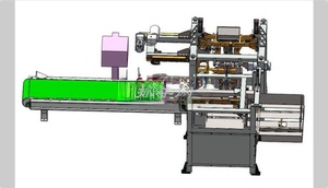 全自动大米套袋包装缝口机3D图纸打印SW模型CAD设备机器非标1736