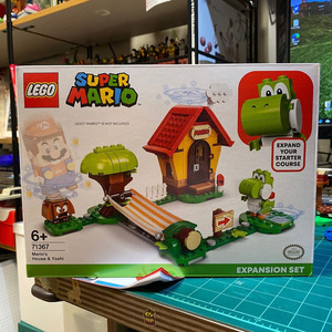 lego乐高 任天堂马里奥系列 71367马里奥房屋与耀西 拼装积木儿童