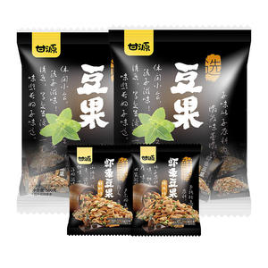 甘源虾条豆果500g*1袋多口味坚果炒货小零食蚕豆瓣片青豌豆小吃