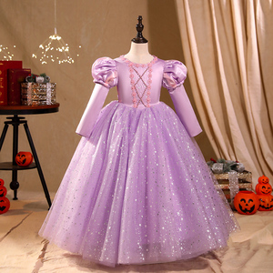 xlvz旗舰店天猫女童苏菲亚公主裙儿童生日礼物万圣节走秀礼服小学生