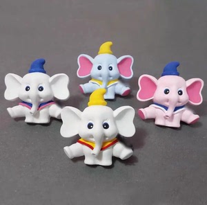 小飞象香薰石膏模具小象硅胶模具 手工diy车载出风口大象模具配件