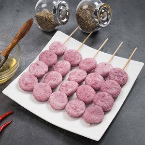 【帝王烤吧】紫薯饼5串 上海户外烧烤食材配送公园bbq肉串半成品