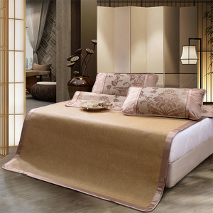 富安娜家纺馨而乐夏天凉席空调席子双面席冰丝席仿藤席单双人1.8m