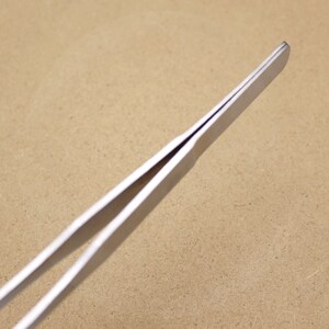 拔鱼刺夹刺镊子加长优质铁钳子杂物大持薄荷叶取物器组培扁头烘焙