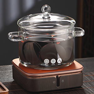耐热玻璃茶杯消毒锅茶洗带盖洗茶杯特大号笔洗家用水盂缸茶具配件