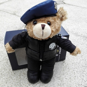 警察熊police特警熊毛绒玩具泰迪熊公仔玩偶礼物礼品 送礼品盒