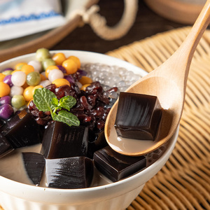 黑凉粉家用儿童自制果冻食用粉奶茶店甜品专用烧仙草粉商用原材料