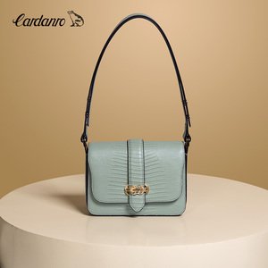 卡丹路腋下包包2021新款牛皮小方包时尚女包高级感洋气单肩斜挎包