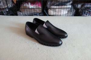 瑞典时尚设计 PdM 男士 铆钉 乐福皮鞋 密鞋