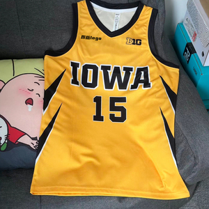IOWA球队球衣定制爱荷华州立大学NCAA篮球服美高比赛团队数码印号
