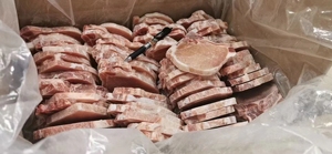 新鲜冷冻猪大排片猪肉切片带骨猪排约100片19斤快餐商用多省包邮