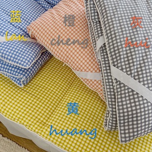 【鹿禾】时髦床褥垫~马卡龙防滑透气棉花填充床褥单双人柔软垫被