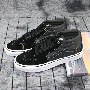 方其万斯50周年纪念款鞋男女大码休闲黑武士中帮板鞋4546码休闲鞋