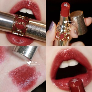 ysl圣罗兰星星圆管夹心口红银管02 限量圆管76小银条107唇釉416