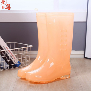 雨鞋女透明长