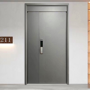 铸铝入户子母门单门对开大门农村自建房入户别墅防盗门