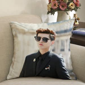 淘宝可来图照片定制创意明星周边吴亦凡抱枕学生生日礼物礼品双面kris