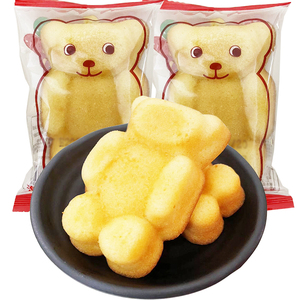 散装泡吧熊仔蛋糕小熊代餐面包营养早餐糕点心早点零食品休闲小吃