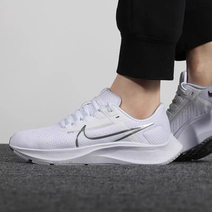nike耐克女鞋zoom pegasus 飞马38白色缓震网面跑步鞋cw7358-100