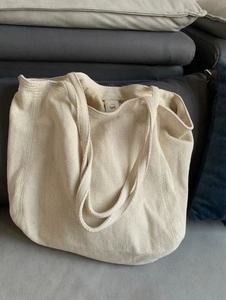 大容量韩版包包女通勤帆布包白色单肩手提包大学生上课慵懒购物袋