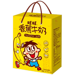 旺旺香蕉牛奶190ml*12包旺仔学生早餐常温儿童牛奶饮品饮料整箱