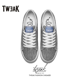 Tweak特威克女鞋春夏季平底低帮帆布鞋 做旧小白鞋 系带板鞋女