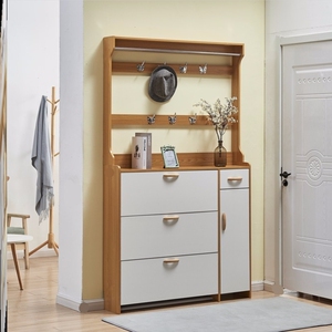 超薄款转角玄关柜鞋柜一体家用进门口大容量翻斗柜带衣架收纳神器