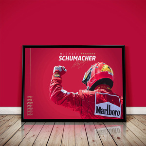 装饰画有框画挂画墙壁海报体育赛车f1现代简约摄影舒马赫艺术小众