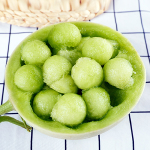 2021新货山东玉菇甜瓜新鲜水果10斤玉姑绿肉哈瓜密整箱特产冰淇淋