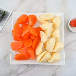 仿真土豆块胡萝卜块假蔬菜食物摆件菜品饭店装饰道具儿童认知玩具