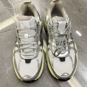 吻婷人鞋带适用耐克nike v2k银色灰复古运动鞋弹力免系鞋扣固定器