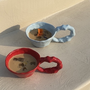 EDITOR01 EEGGNET手工陶瓷马克杯咖啡杯水杯造型艺术礼物法式