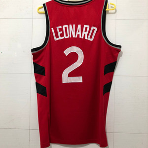 全刺绣新赛季猛龙队2号伦纳德小卡球衣城市版篮球服密绣运动背心