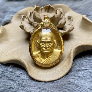 龙婆moon 2543 龙婆银自身 金壳鉴定卡 泰国吊坠项链