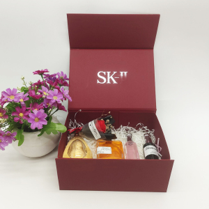 红色原版化妆品包装盒sk2化妆品盒子水乳空礼盒sk-ii神仙礼品袋