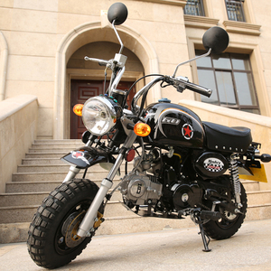 复古摩托车整车125cc大公仔越野摩托车街车迷你休闲车燃油小高赛